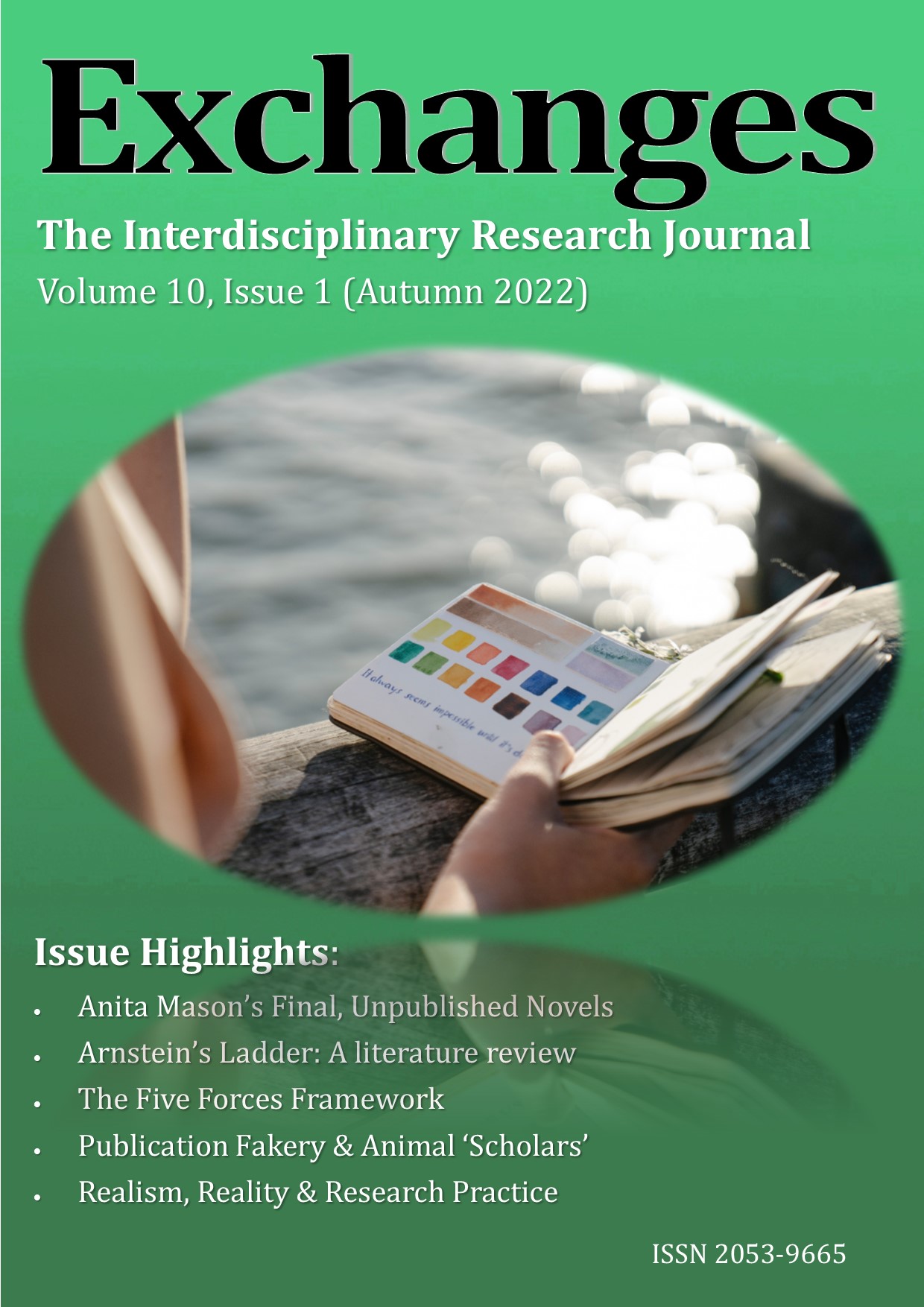 The cover of Exchanges volume 10 issue 1